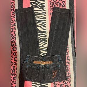 Vintage Y2K Dolce & Gabbana low rise bootcut jeans